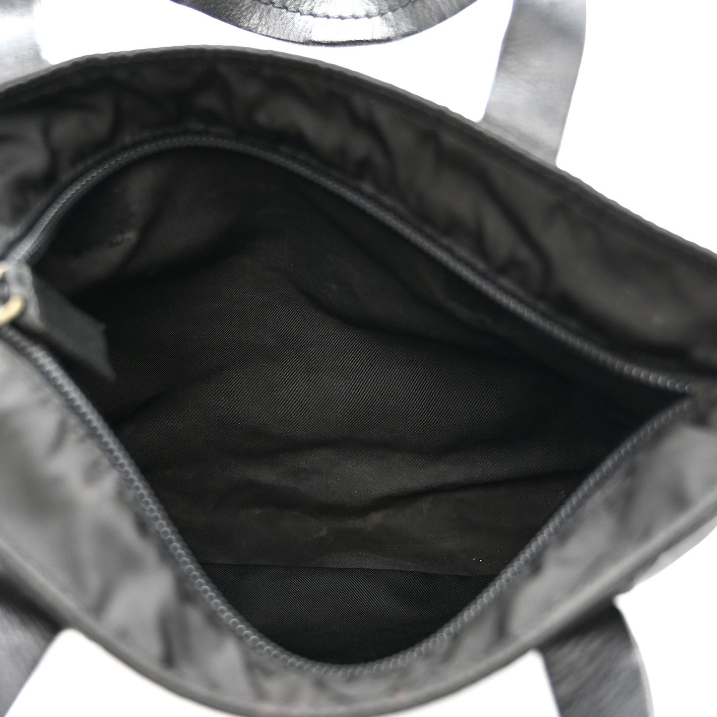 Tessuto Nylon Mini Shopping Tote Black