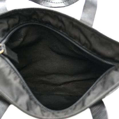 Tessuto Nylon Mini Shopping Tote Black