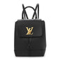 Calfskin Lockme Mini Backpack Black