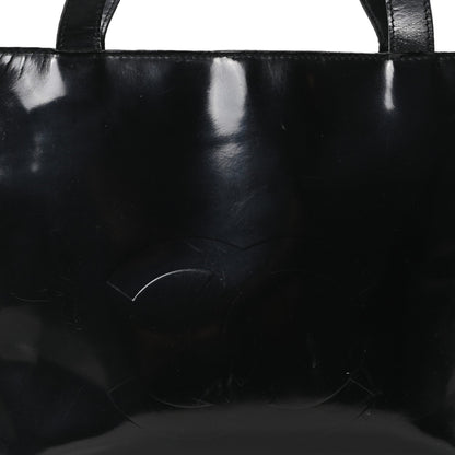 Patent CC Shopper Tote Black