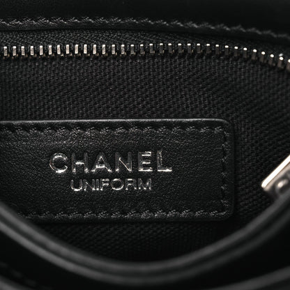 Lambskin Quilted Crossbody Bag Black