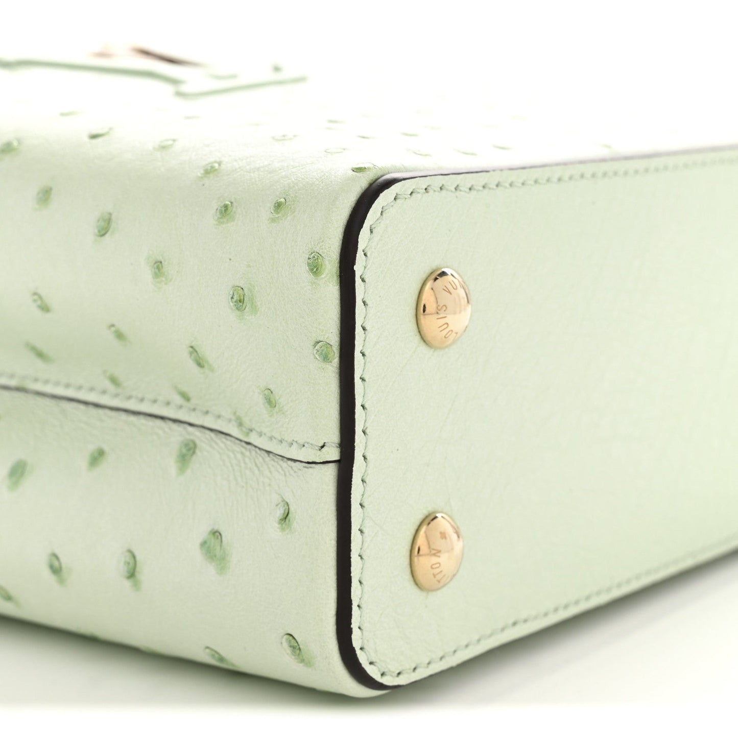 Ostrich Capucines Mini Vert Celadon