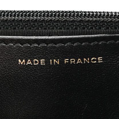 Caviar Quilted Boy Wallet On Chain WOC Black