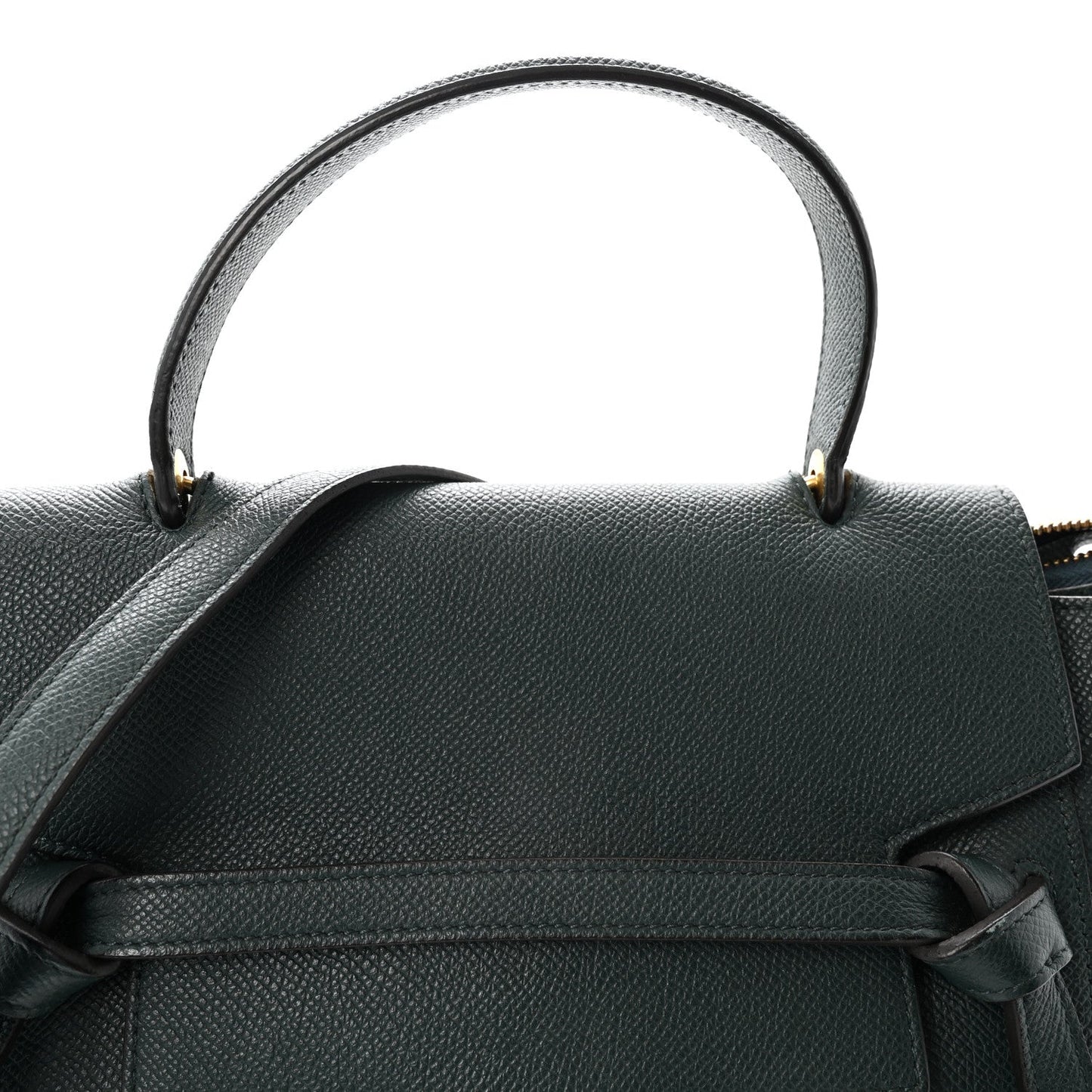 Grained Calfskin Micro Belt Bag Amazone