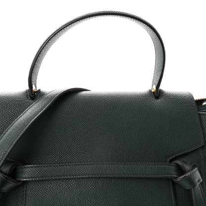 Grained Calfskin Micro Belt Bag Amazone