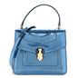 Metallic Calfskin Serpenti Forever Top Handle Blue