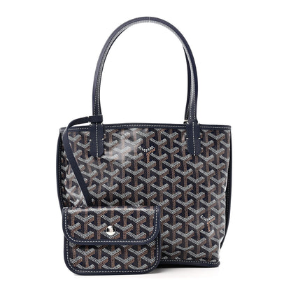 Goyardine Reversible Mini Anjou Navy