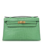 Matte Alligator Kelly Pochette Vert Comics