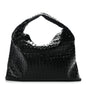 Calfskin Intrecciato Large Hop Black