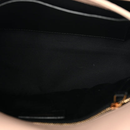 Lambskin Matelasse Monogram Medium Niki Chain Satchel Dark Beige