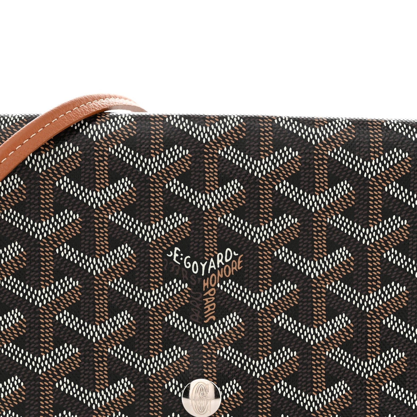 Goyardine Plumet Wallet Clutch Black Gold