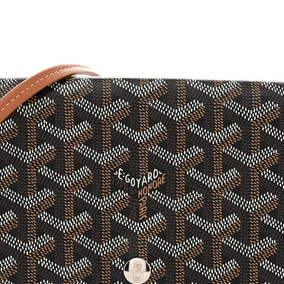 Goyardine Plumet Wallet Clutch Black Gold