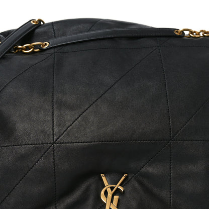 Lambskin Matelasse Monogram Large Jamie 4.3 Black