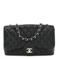 Caviar Quilted Jumbo Single Flap Black