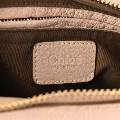 Calfskin Medium Marcie Satchel Abstract White