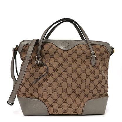 Monogram Medium Bree Foldover Tote Beige