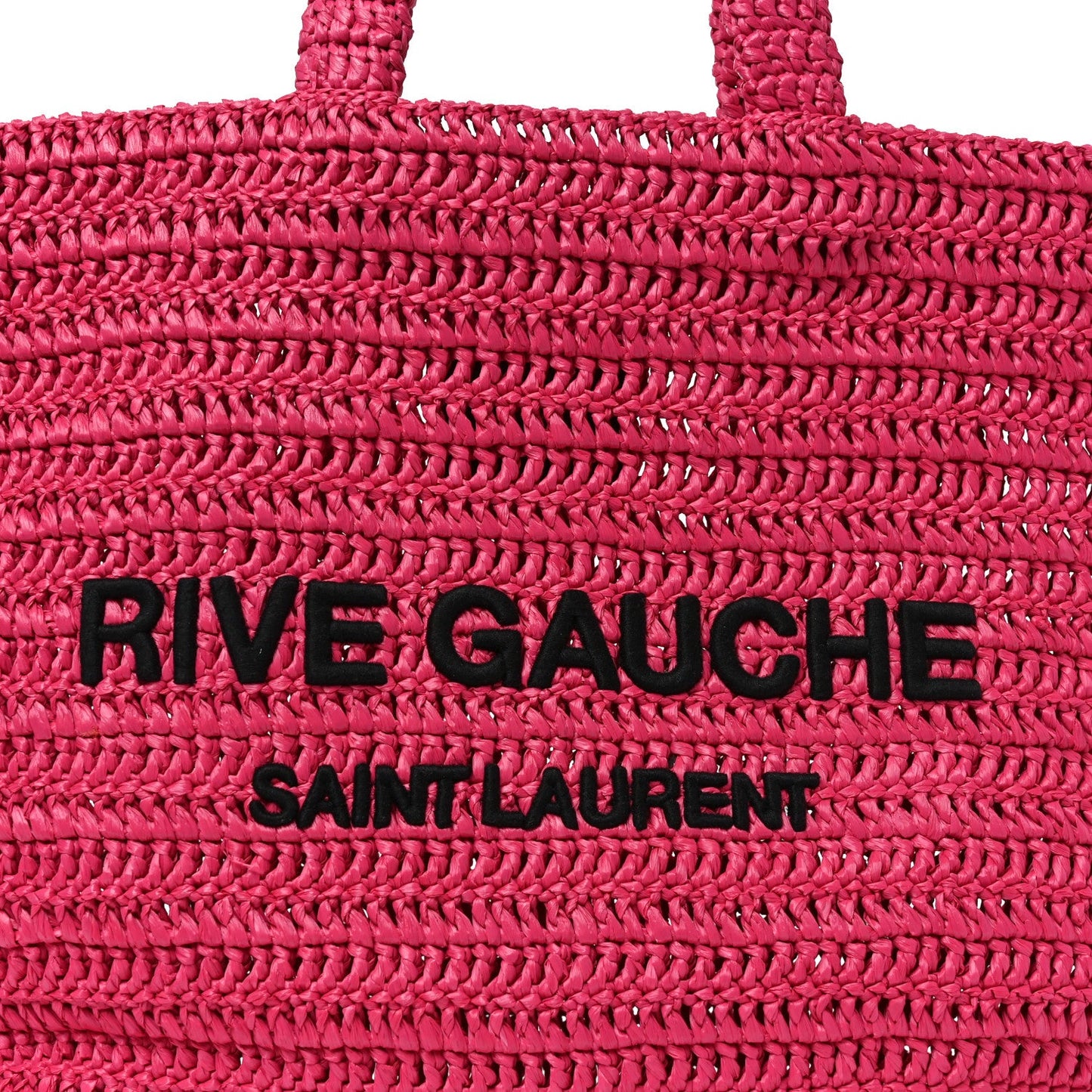 Raffia Rive Gauche Tote Pink