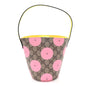 GG Supreme Monogram Childrens Printed Smile Bucket Bag Beige Dark Brown Yellow Pink