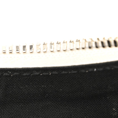 Agneau Arena Graffiti Le Cagole Shoulder Bag XS White Black