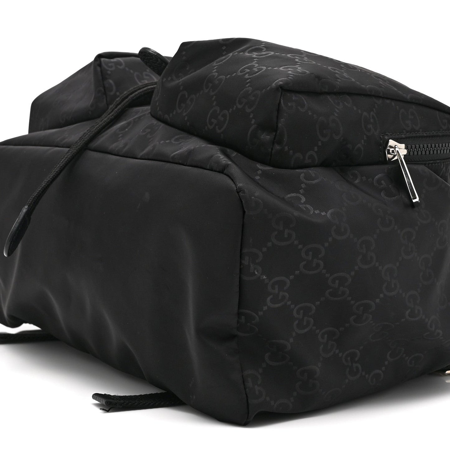 Nylon Monogram Small Single Buckle Backpack Black