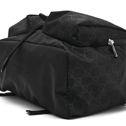Nylon Monogram Small Single Buckle Backpack Black