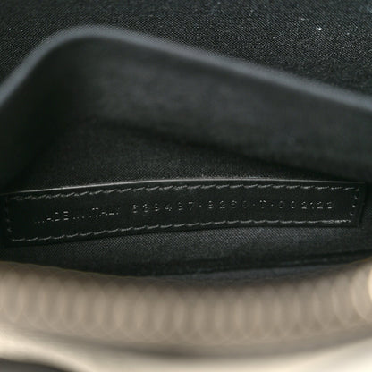 Cotton Canvas Pochette Crossbody Bag Black