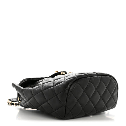 Caviar Quilted Mini Urban Spirit Backpack Black