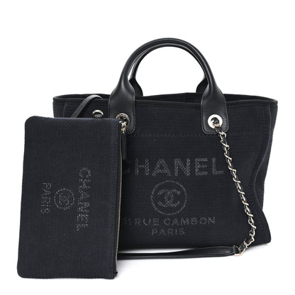 Mixed Fibers Small Deauville Tote Black