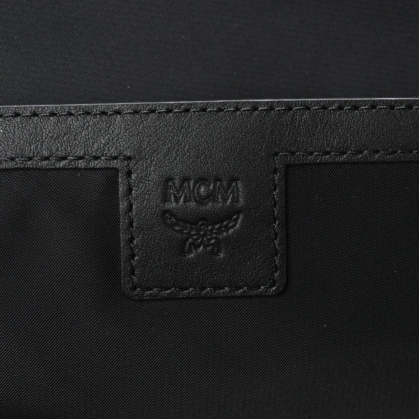 Cubic Monogram Medium Backpack Black Yellow