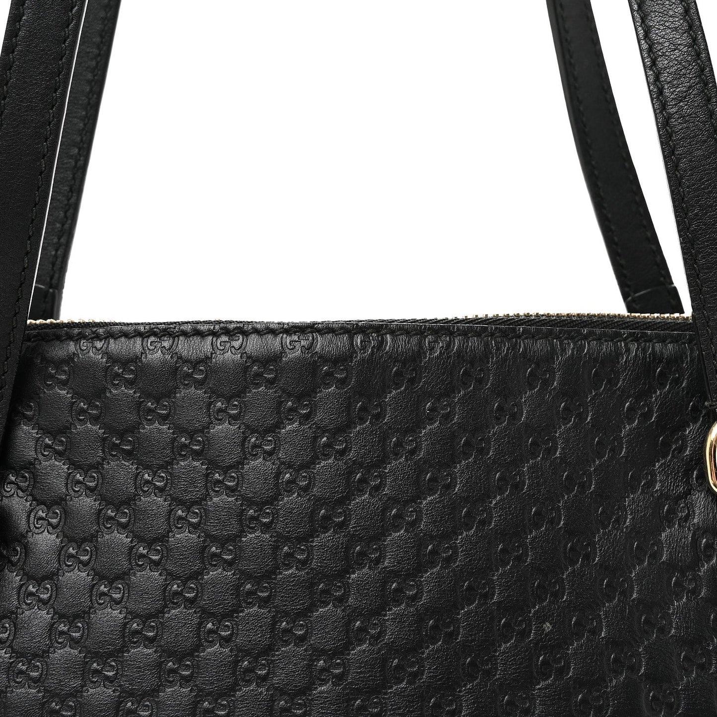 Soft Microguccissima Medium Bree Shoulder Bag Black