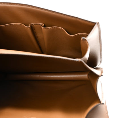 Box Calfskin Medium Classic Box Flap Bag Camel