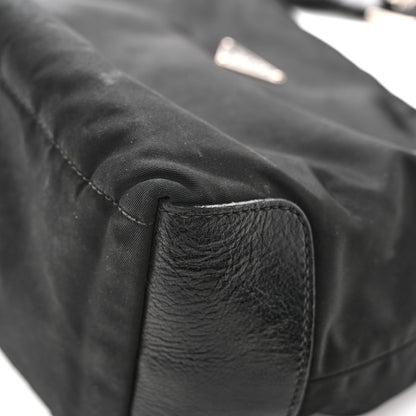 Nylon Shoulder Bag  Black