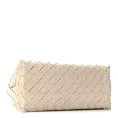 Nappa Intrecciato Small Andiamo Shoulder Bag Sea Salt