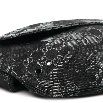 Denim Monogram Web Belt Bag Blue Multicolor