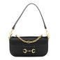 Azalea Calfskin Small Horsebit 1955 Chain Shoulder Bag Black