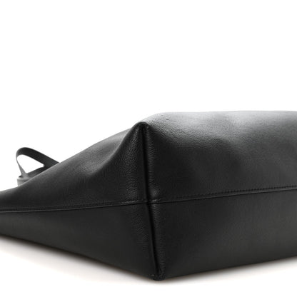 Calfskin Large Shopping Tote Black