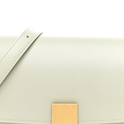 Box Calfskin Medium Classic Box Flap Bag Vert D'eau