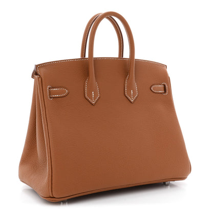 Togo Birkin 25 Gold