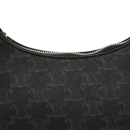 Triomphe Canvas Calfskin Ava Shoulder Bag Tan
