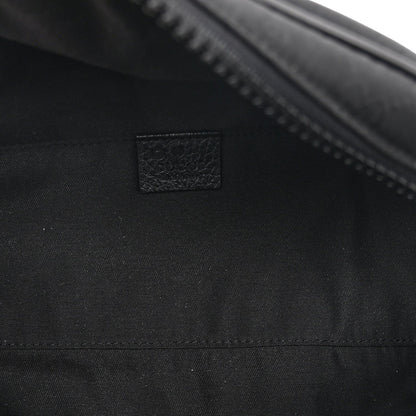 Nylon Monogram Fanny Pack Belt Bag Black