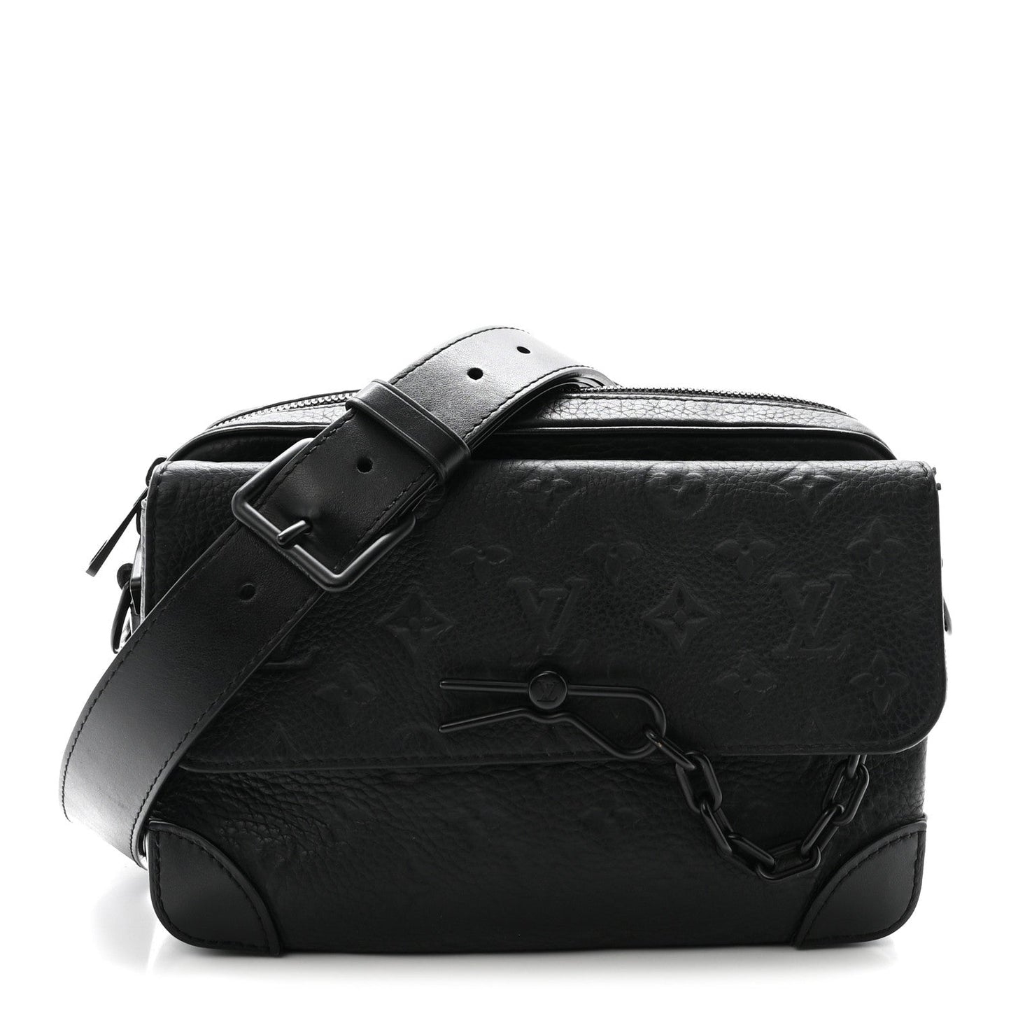 Taurillon Monogram Steamer Messenger Black