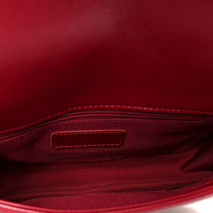 Shiny Lambskin Quilted Small Fashion Therapy Flap Bag Red
