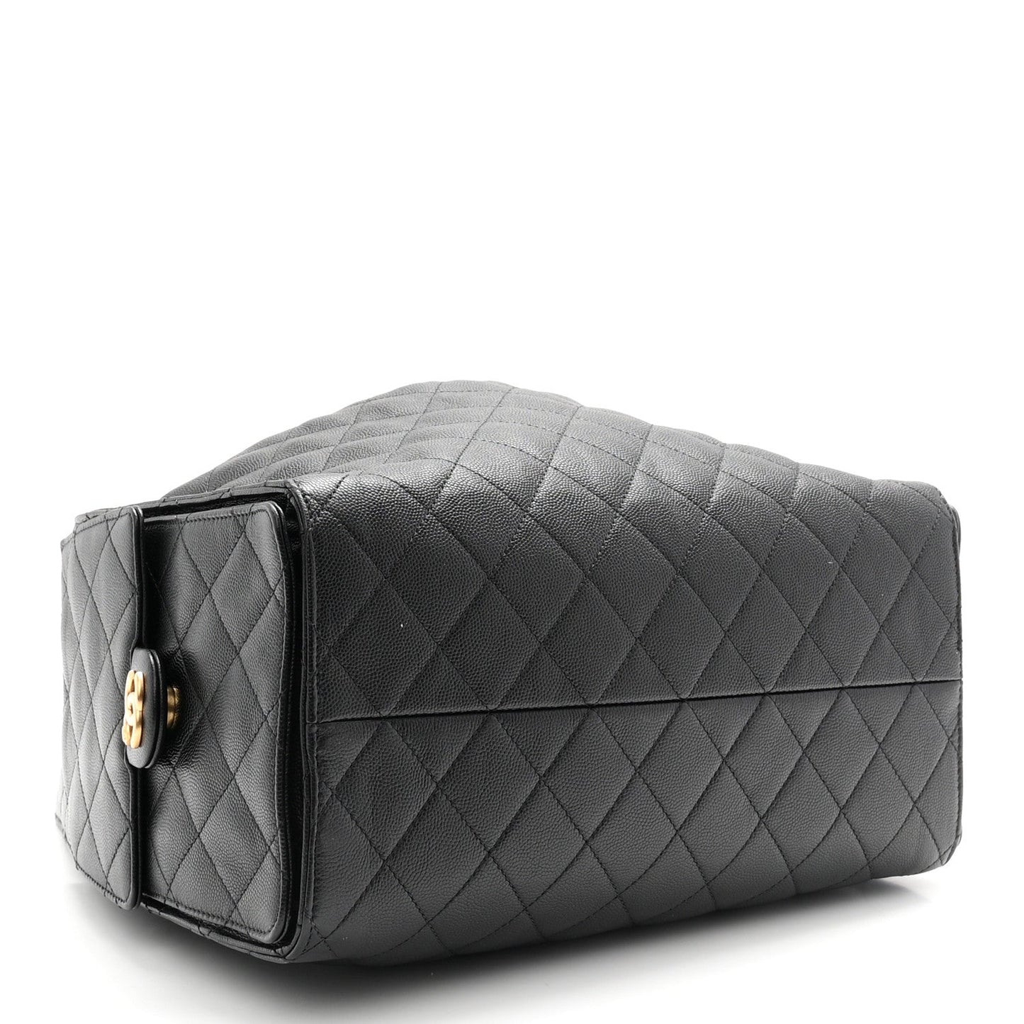 Caviar Quilted Medium Chanel 25 Handbag Black
