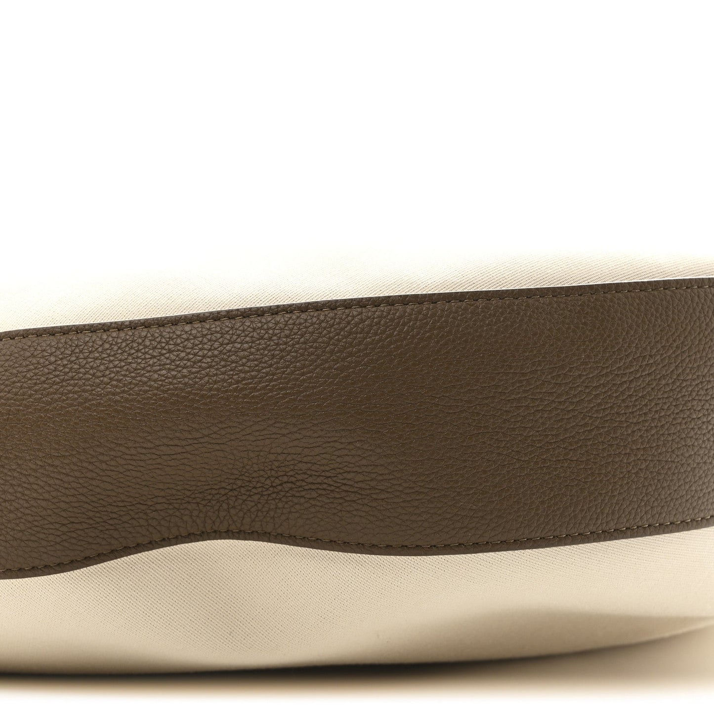 Canvas Calfskin August Hobo Cream