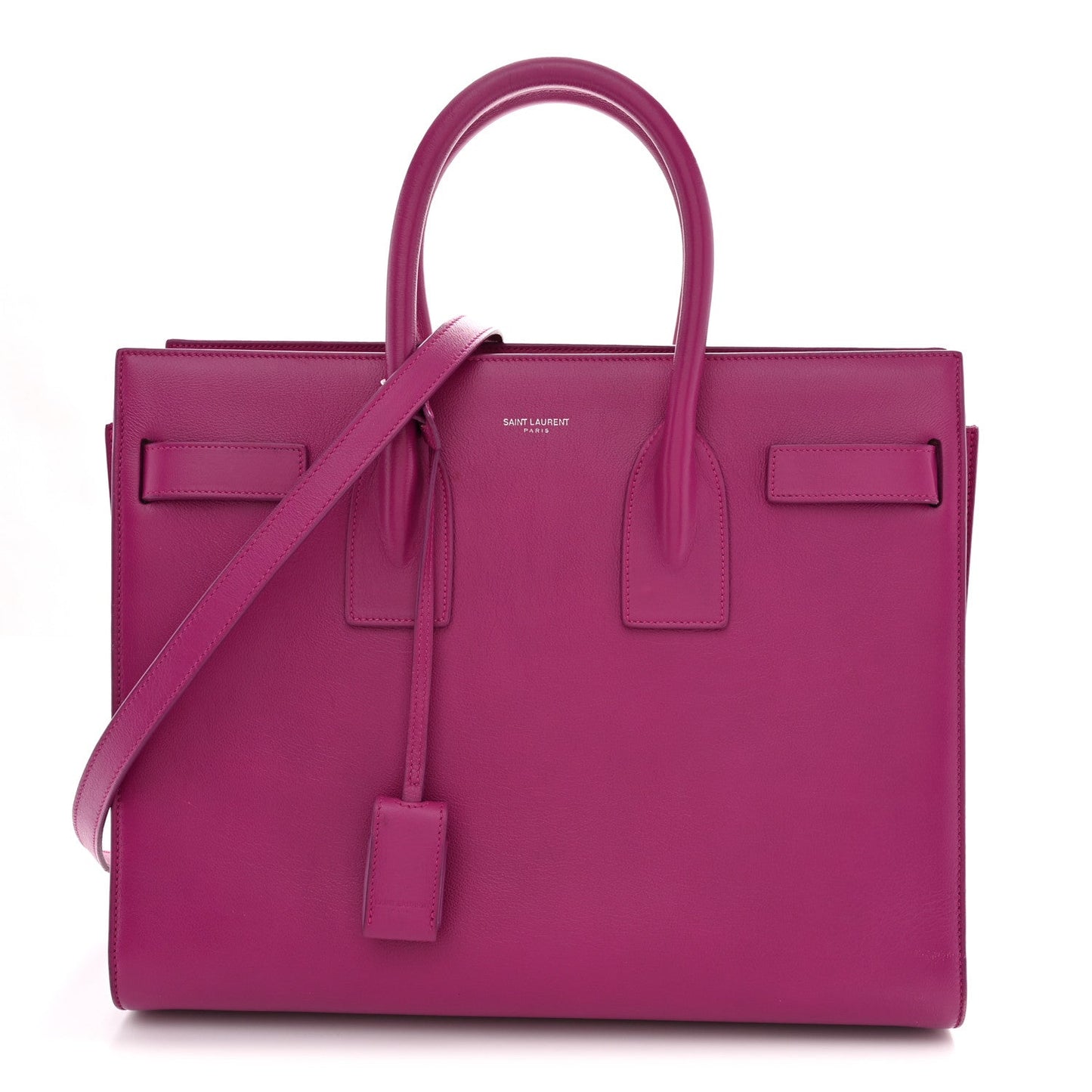 Calfskin Small Sac De Jour Electric Pink