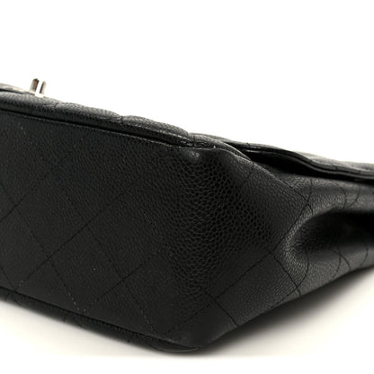 Caviar Quilted Jumbo Single Flap Black