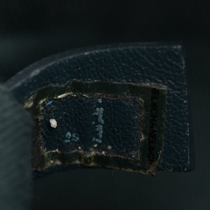 Calfskin Quilted East West Flap Dark Blue