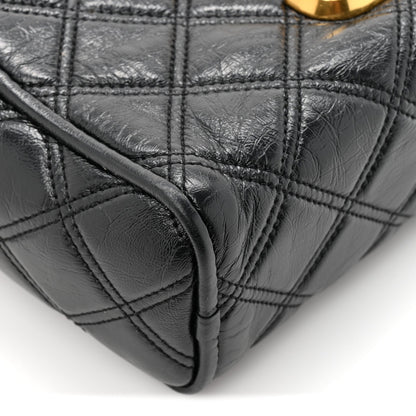 Lambskin Quilted The Softshot 21 Bag Black