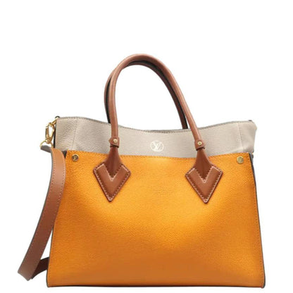 Louis Vuitton On My Side MM Monogram Canvas Shoulder Bag Orange