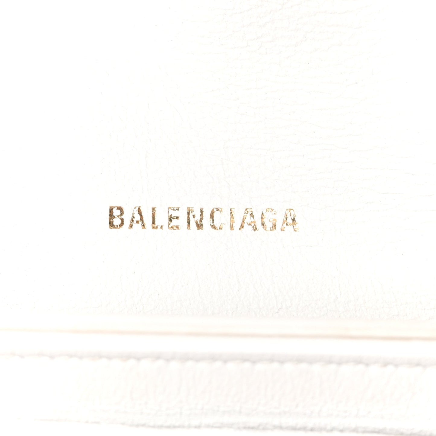 Calfskin Crocodile Small Crush Chain Bag White